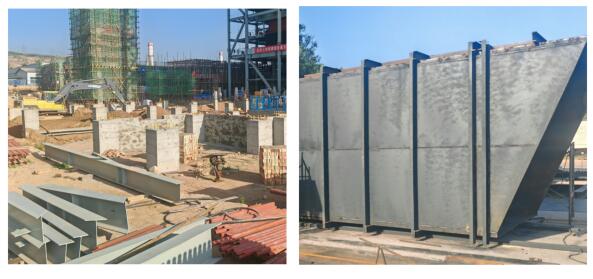 公司4台260t/h规模CFB半干法脱硫项目进场施工