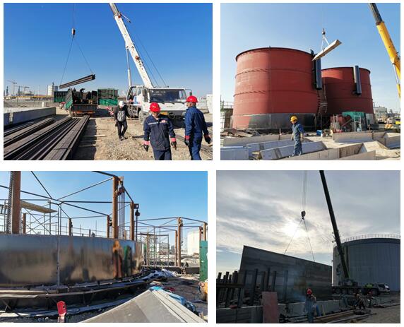 新疆废水处理项目全面进入设备安装阶段